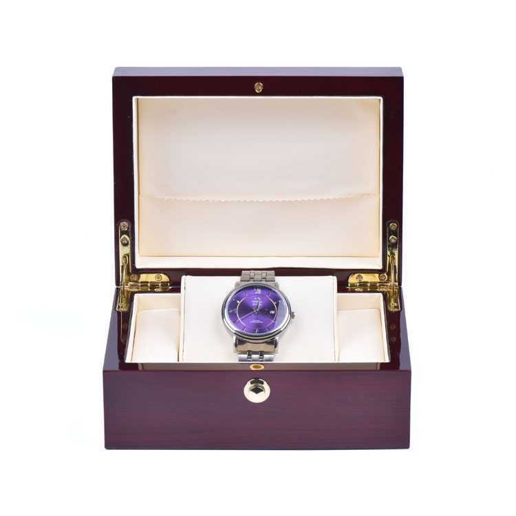 Caja de embalaje de reloj de pareja hecha de madera de Spot Supply