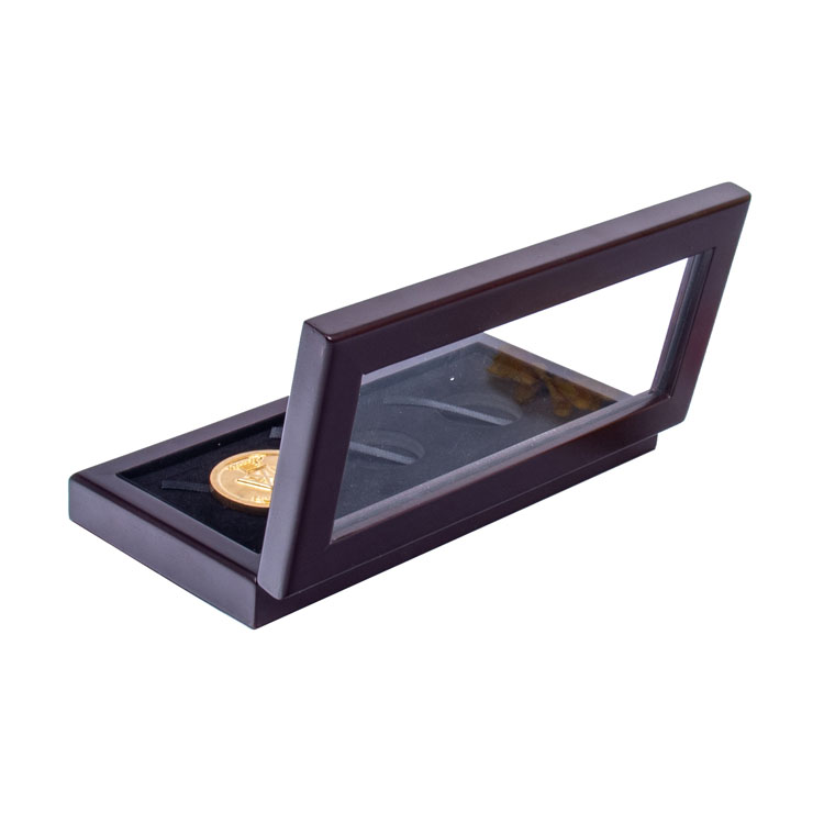 Proveedor de caja de regalo de ventana transparente personalizada de lujo por 3 monedas 