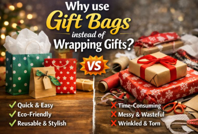 ¿Por qué utilizar bolsas de regalo en lugar de envolver regalos?