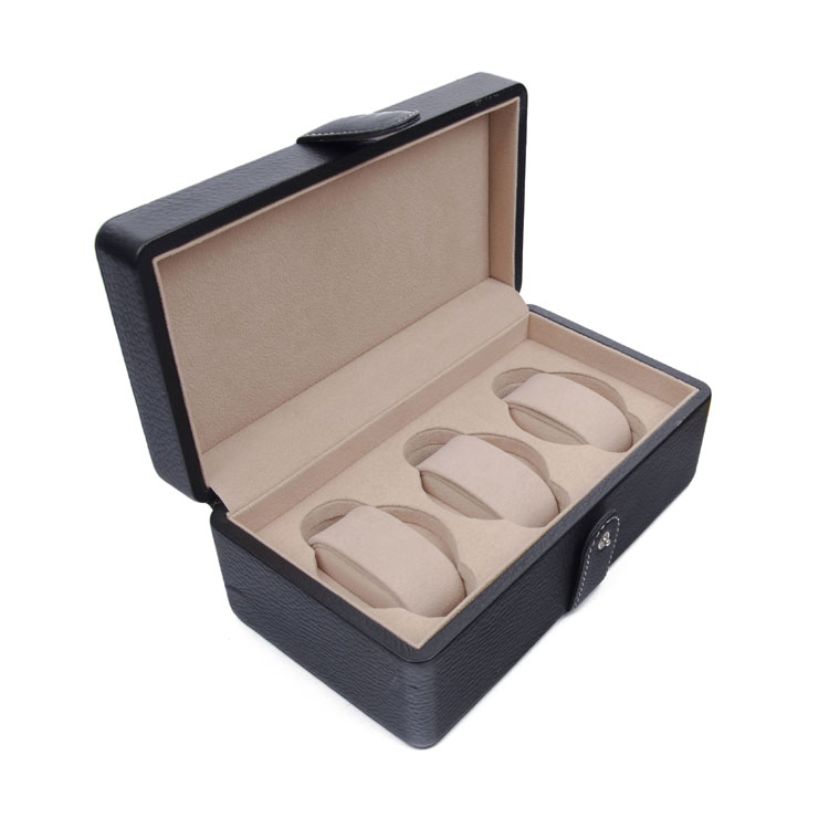 Caja de madera de lujo individual personalizada con cajas de exhibición, ranuras para relojes, embalaje de almacenamiento negro personalizado, 6 y caja de reloj de madera