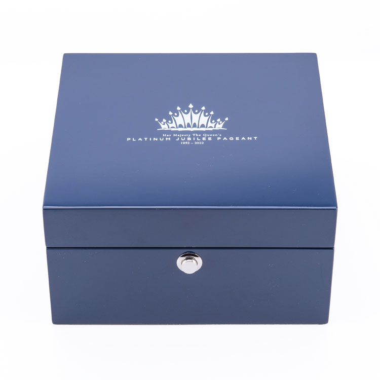 Cajas con logotipo de madera, cuero superior personalizado para cajas de relojes, marrón Real con soporte acrílico de 6 ranuras, caja de reloj de madera negra de lujo de vidrio