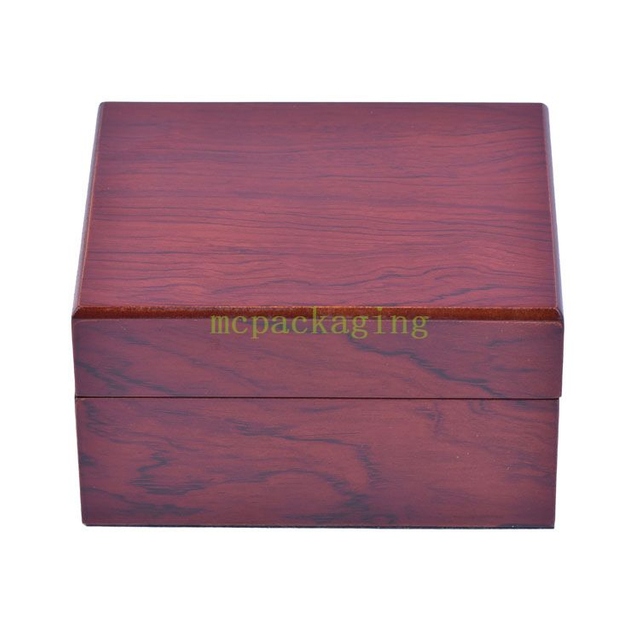 Caja de empaquetado del reloj del lustre de madera del vintage de encargo de lujo de la fábrica de WoodBox