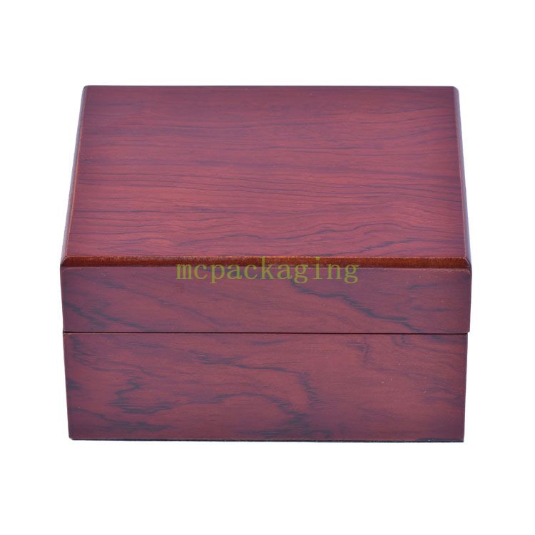 Caja de empaquetado del reloj del lustre de madera del vintage de encargo de lujo de la fábrica de WoodBox