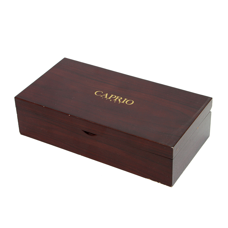 Guangzhou Gold Foil Box de madera Fábrica Cajas de madera hechas a mano de lujo
