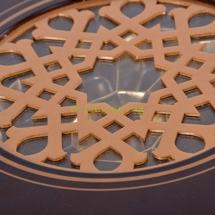 Diseño rígido de medjool con divisores bateel islámico exquisito marco arabia arabia hechas a mano laca laca citas de madera caja