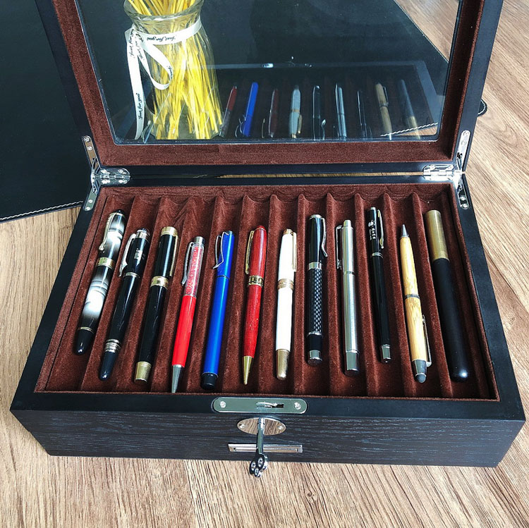 Caja de lápiz de regalo de exhibición de soporte con madera