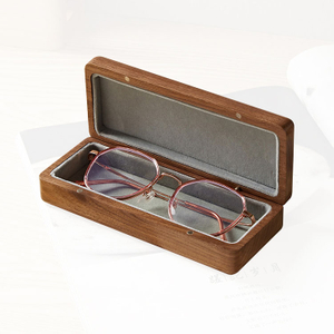 Caja de embalaje de las gafas de sol de gran tamaño de cuero de encargo de las cajas para la caja de embalaje de madera de la exhibición