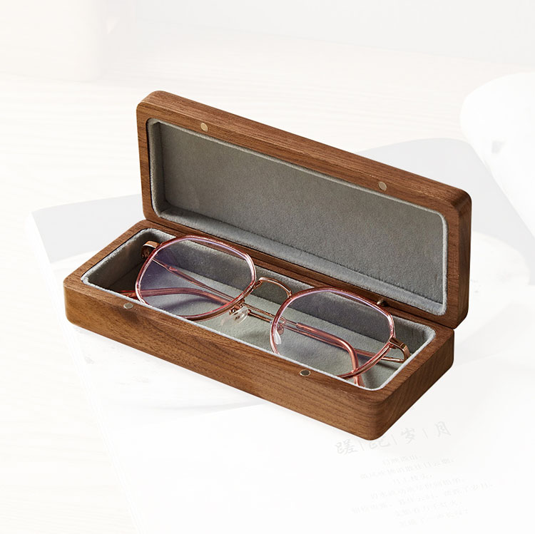 Caja de embalaje de las gafas de sol de gran tamaño de cuero de encargo de las cajas para la caja de embalaje de madera de la exhibición