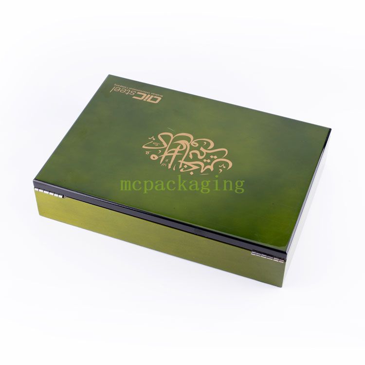 Wooden Box Factory Luxured Luxury personalizado Pinturado de madera de madera Embalaje Guangdong