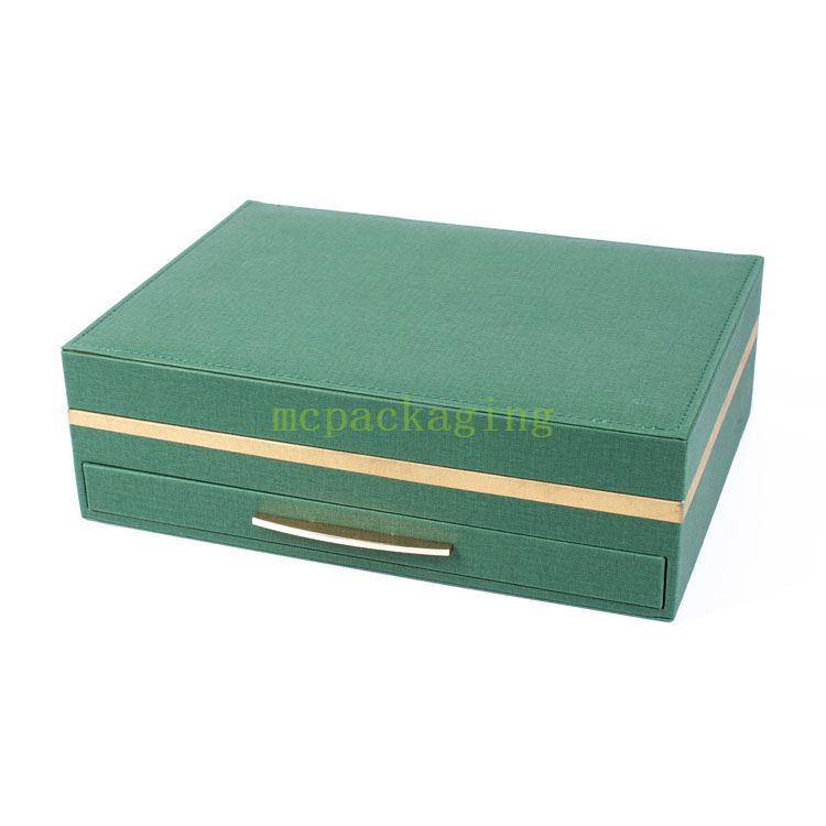 Woodbox Factory Luxury Logotipo personalizado de madera hecha a mano con tapa transparente