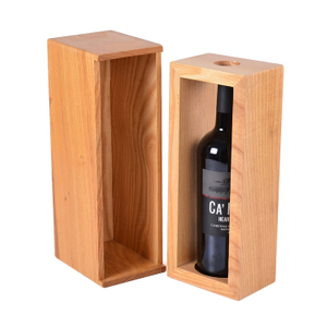 Luxury personalizada de madera personalizada sin copa de vidrio de whisky para la caja de embalaje de madera de regalo