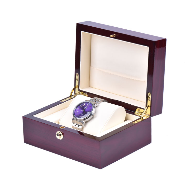 Caja de embalaje de reloj de pareja hecha de madera de Spot Supply