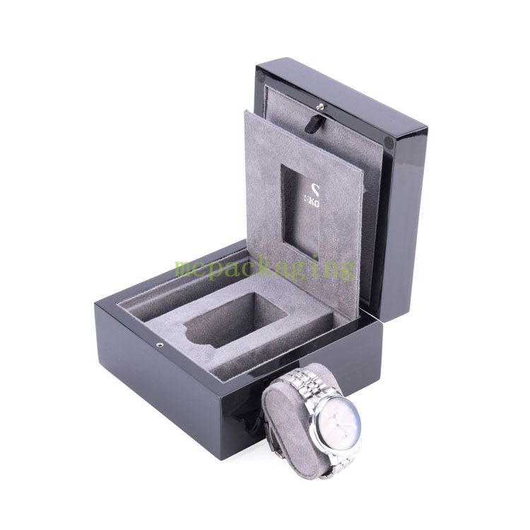 Caja de reloj de empaquetado de la cartulina del regalo del papel de lujo del logotipo personalizado