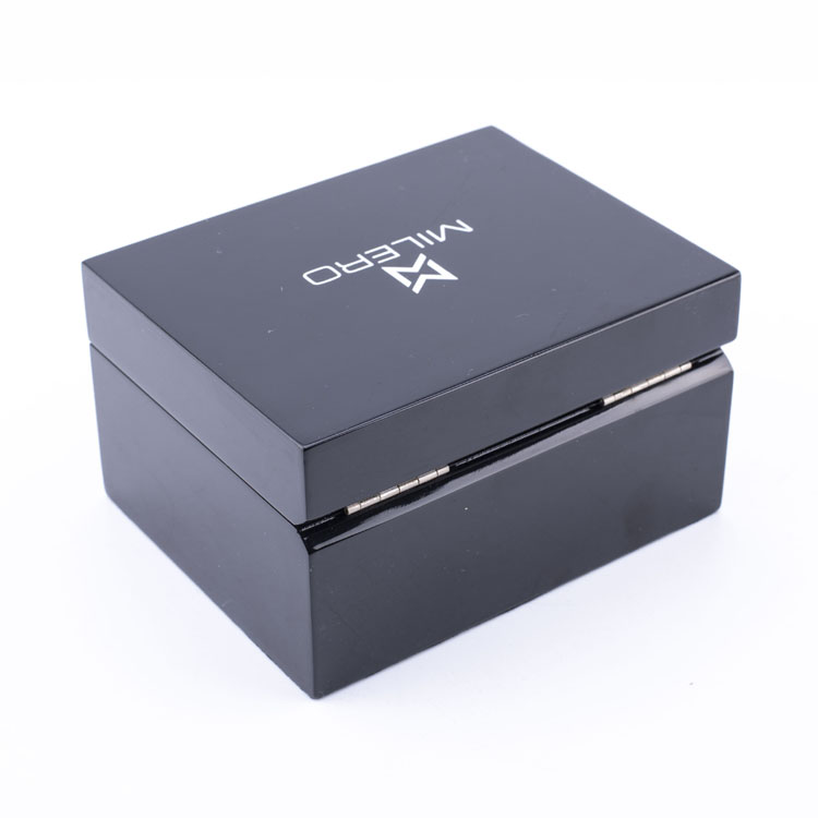 Caja de empaquetado del reloj de madera del logotipo de encargo de lujo del OEM en existencia para el regalo