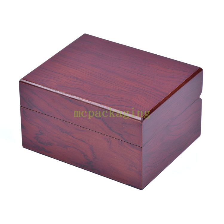 Caja de empaquetado del reloj del lustre de madera del vintage de encargo de lujo de la fábrica de WoodBox