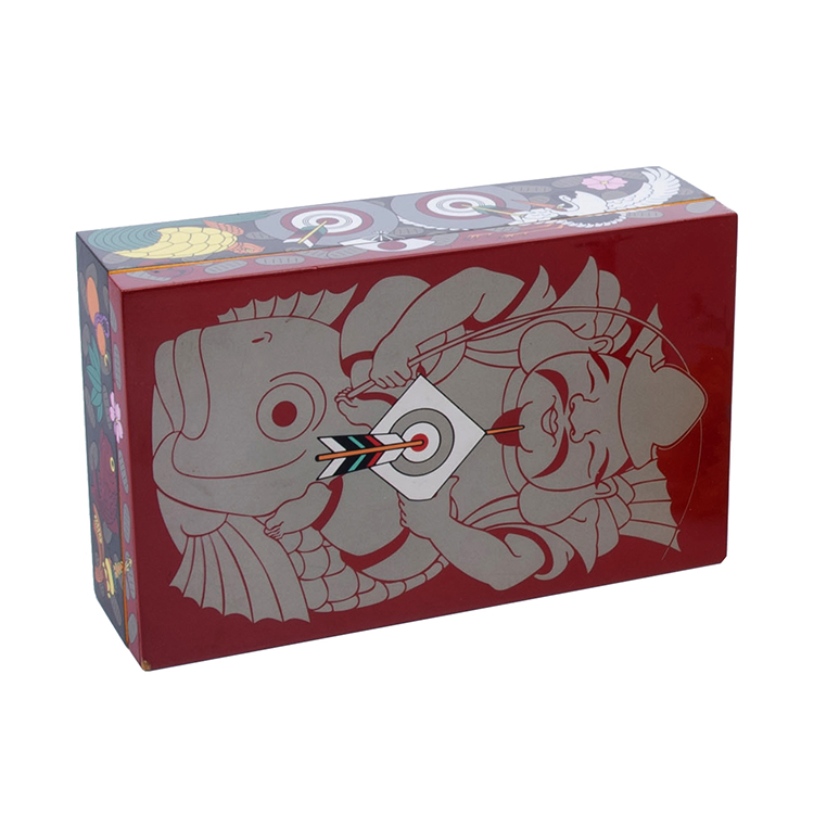 Caja linda de madera de almacenamiento de estilo del sudeste asiático pintado a mano