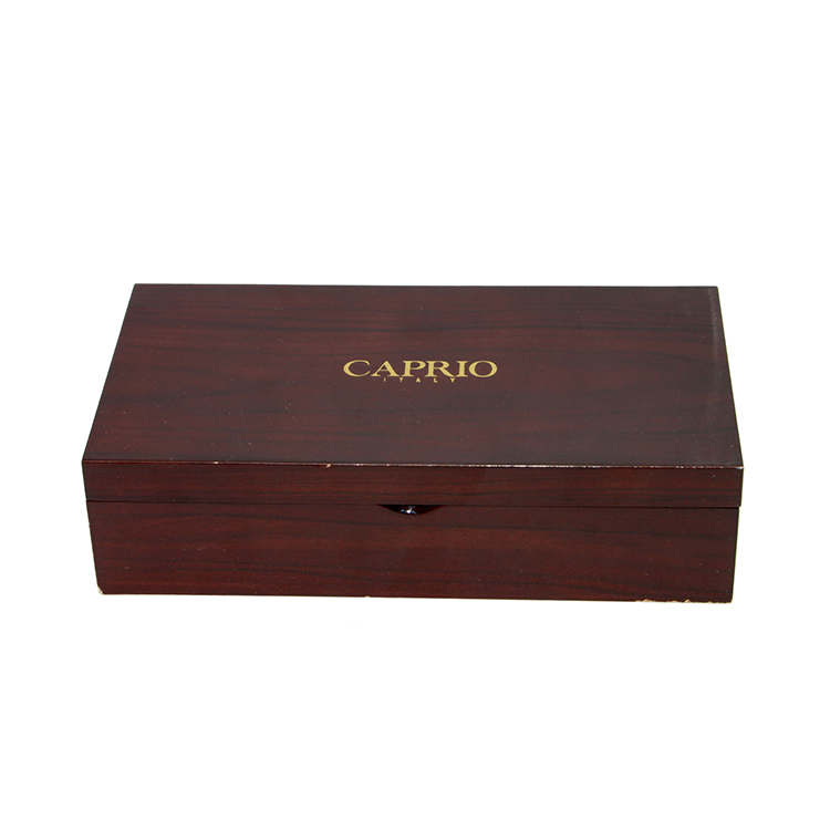Guangzhou Gold Foil Box de madera Fábrica Cajas de madera hechas a mano de lujo