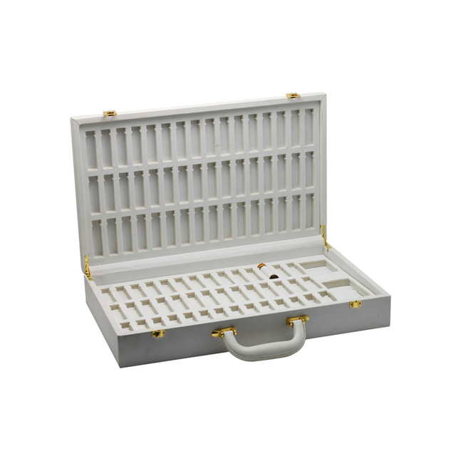 Caja de envasado de regalo cosmético de cuero blanco con frase de brazalete