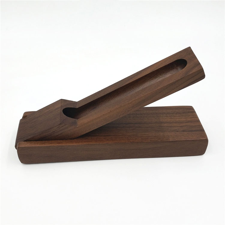 Bolígrafos de madera de lujo del organizador con el tenedor de madera de la caja de la pluma del regalo