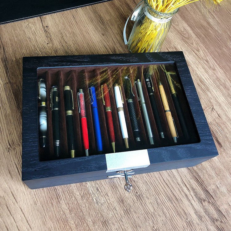 Caja de lápiz de regalo de exhibición de soporte con madera