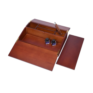 Organizador de bolígrafos Madera de madera Black Maple Box Pen