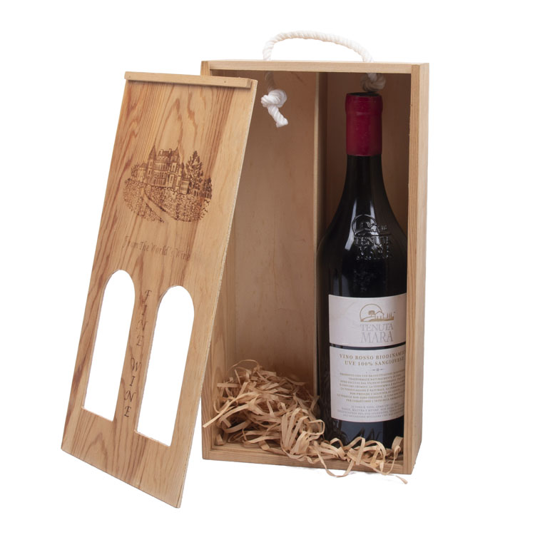 GIF POLITRENO GIF MARCHA Embalaje de Lucary Regalo Eva Protector Bib Pulpa Franzia Caja de vino de madera líquida