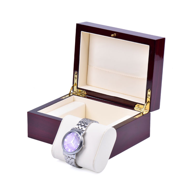 Caja de embalaje de reloj de pareja hecha de madera de Spot Supply