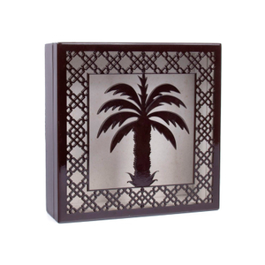 Caja de madera de palmera datilera especial Ramadán