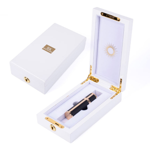 Caja de perfume blanco puro dulce de boda