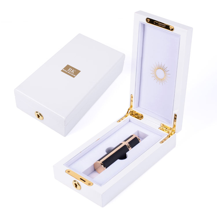 Caja de perfume blanco puro dulce de boda