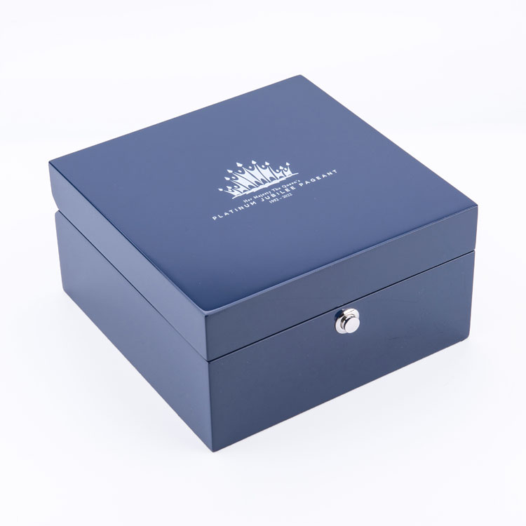 Cajas con logotipo de madera, cuero superior personalizado para cajas de relojes, marrón Real con soporte acrílico de 6 ranuras, caja de reloj de madera negra de lujo de vidrio