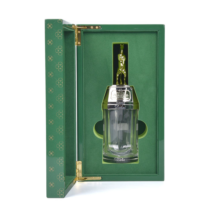 Caja de madera del perfume de lujo del MDF para la caja de almacenamiento de madera de la botella de perfume