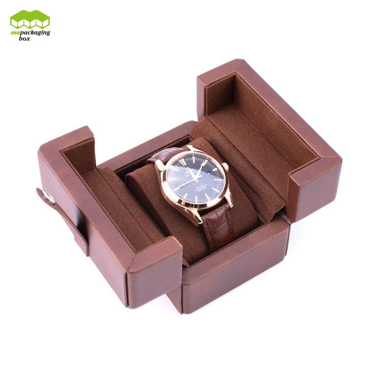 Caja de reloj personalizada, logotipo OEM de lujo, caja de embalaje de regalo de exhibición al por menor para reloj automático