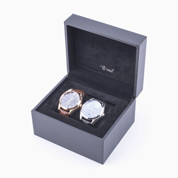 Exhibición de relojes de lujo de madera Premium 2 para hombre individual: apto para envío gratuito con caja de reloj de madera de almacenamiento