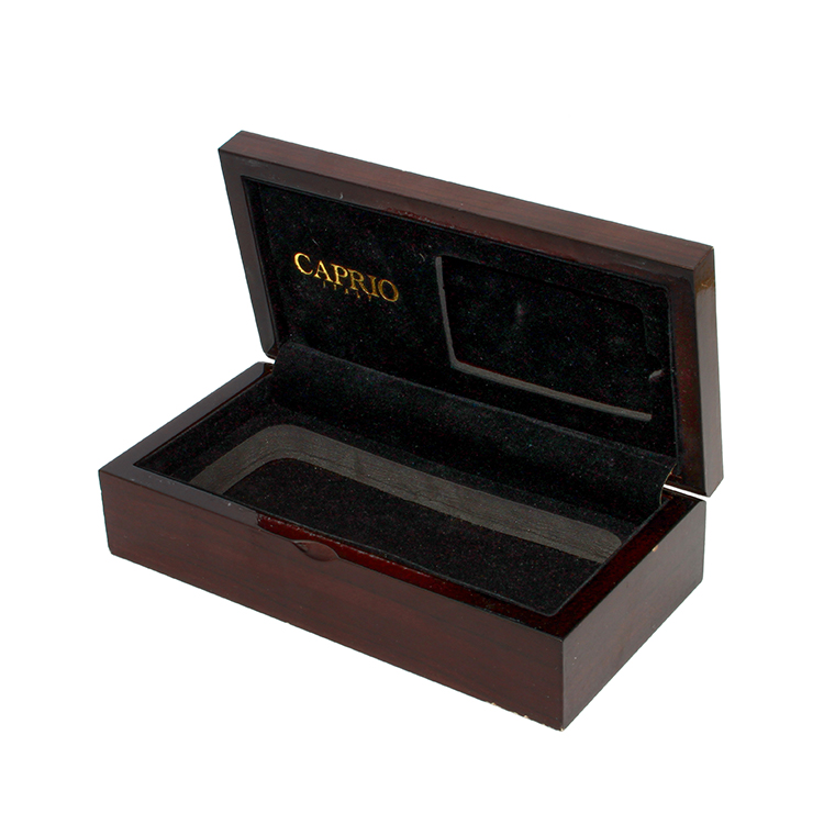 Guangzhou Gold Foil Box de madera Fábrica Cajas de madera hechas a mano de lujo