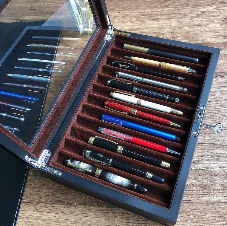 Caja de lápiz de regalo de exhibición de soporte con madera