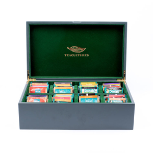 Caja de almacenamiento de bolsas de té de madera personalizada