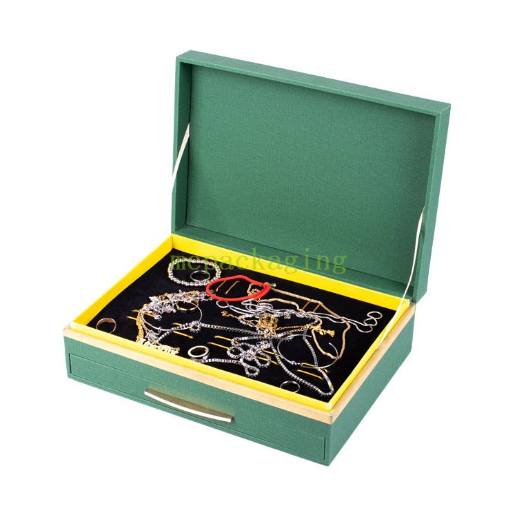 Woodbox Factory Luxury Logotipo personalizado de madera hecha a mano con tapa transparente