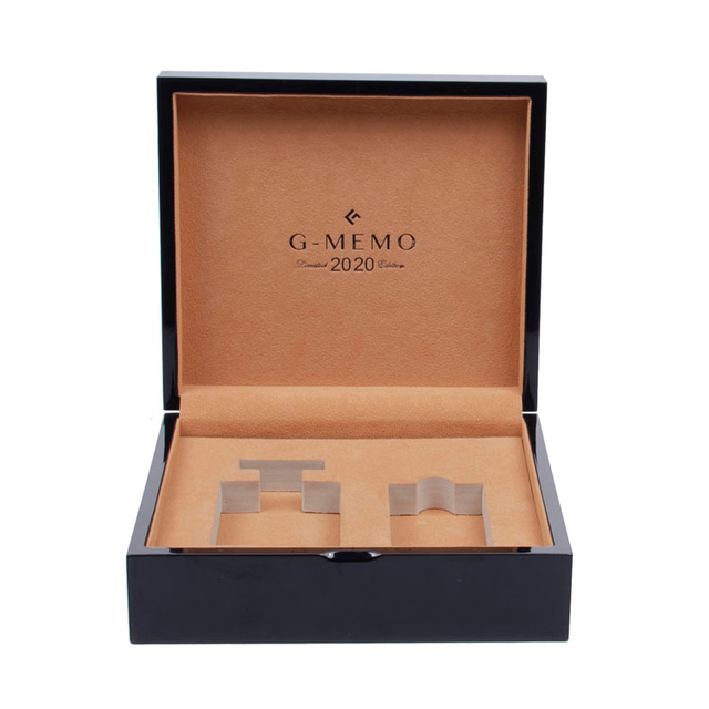 Dos botellas de bandeja de perfil de pintura de pian de piano de hierro cuadrado cuadrado cuadrado con bandeja interna móvil