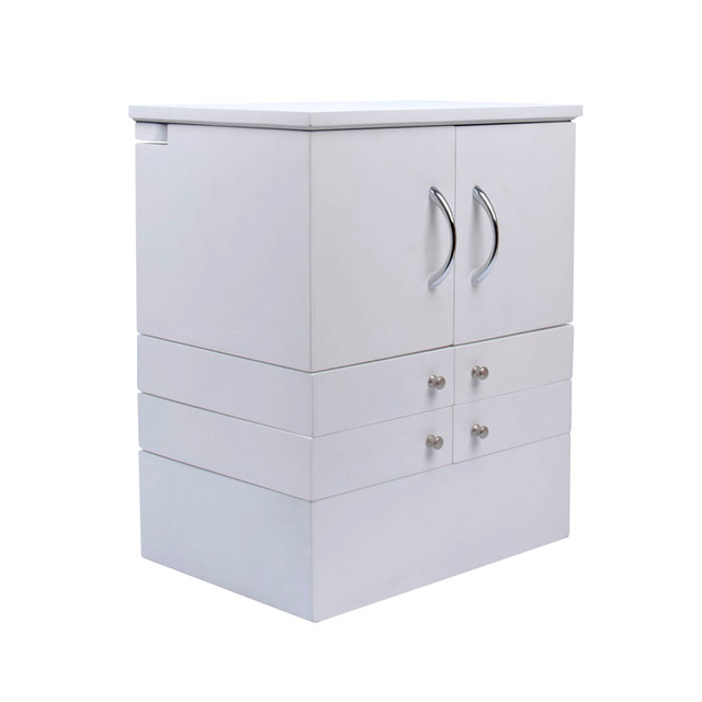 Multifuncional con espejo y cajones Joyero de madera blanco