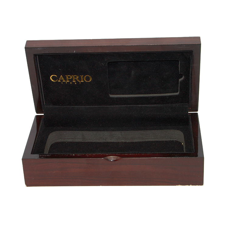 Guangzhou Gold Foil Box de madera Fábrica Cajas de madera hechas a mano de lujo