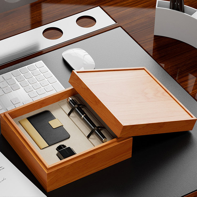 Conduce una caja de madera de la fuente de madera inacabada de vino de alta calidad de alta calidad