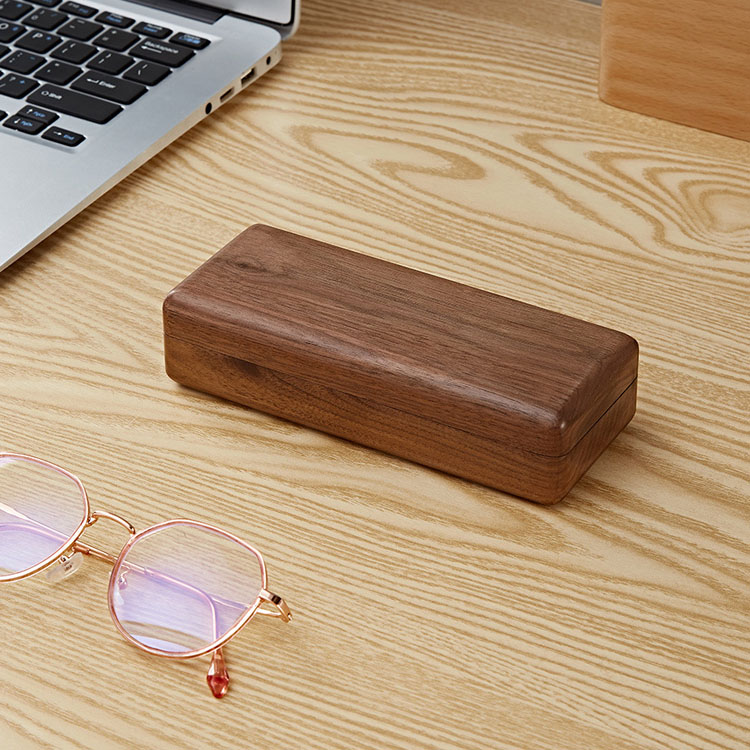 Caja de embalaje de las gafas de sol de gran tamaño de cuero de encargo de las cajas para la caja de embalaje de madera de la exhibición