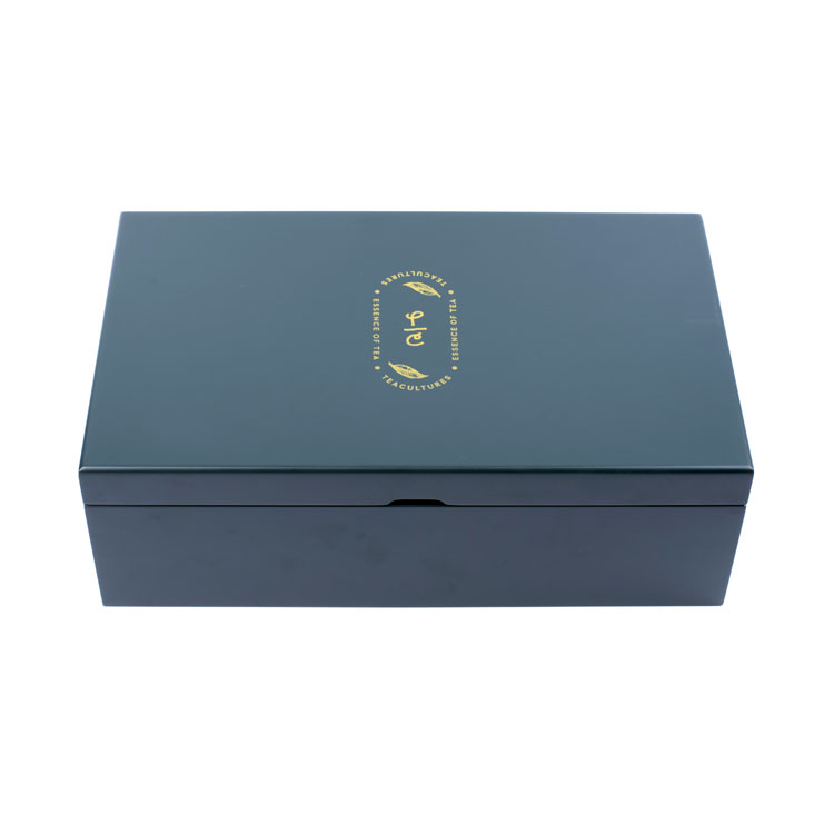 Caja de almacenamiento de bolsas de té de madera personalizada