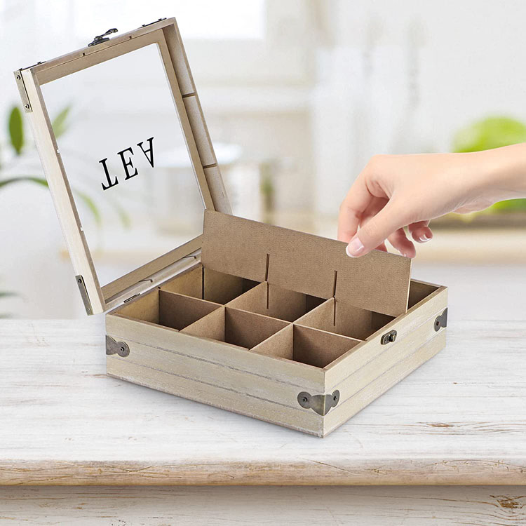 KSA Jeddah Season Madera Antigua Lipton Box de té Té Té de té Ali Baba Caja de madera