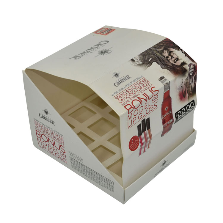 Capacitación personalizada de cartón PDQ encimera Cosmética Cajas de productos Producto Cajas Papel Lipstick Lipstick Cuidado de la piel Caja de exhibición de pestañas