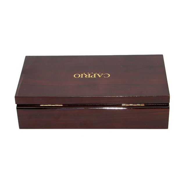 Guangzhou Gold Foil Box de madera Fábrica Cajas de madera hechas a mano de lujo