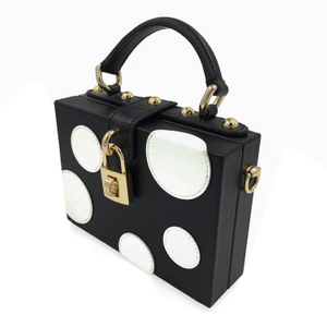 Embalaje de tejidos de baño de hotel plegables y un solo metal negro con cuero blanco Caja de bolsas de bolsas pequeñas