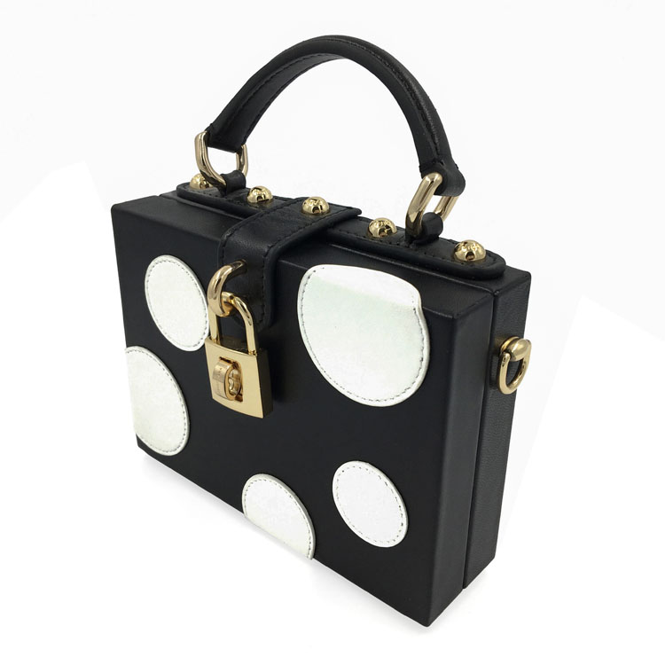 Embalaje de tejidos de baño de hotel plegables y un solo metal negro con cuero blanco Caja de bolsas de bolsas pequeñas