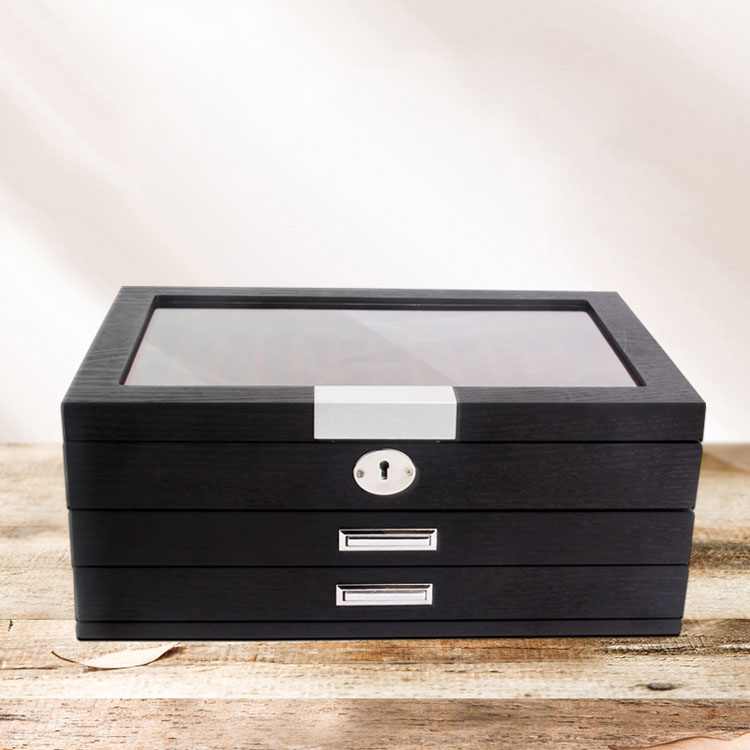 Para una pluma de madera de alto brillo con caja